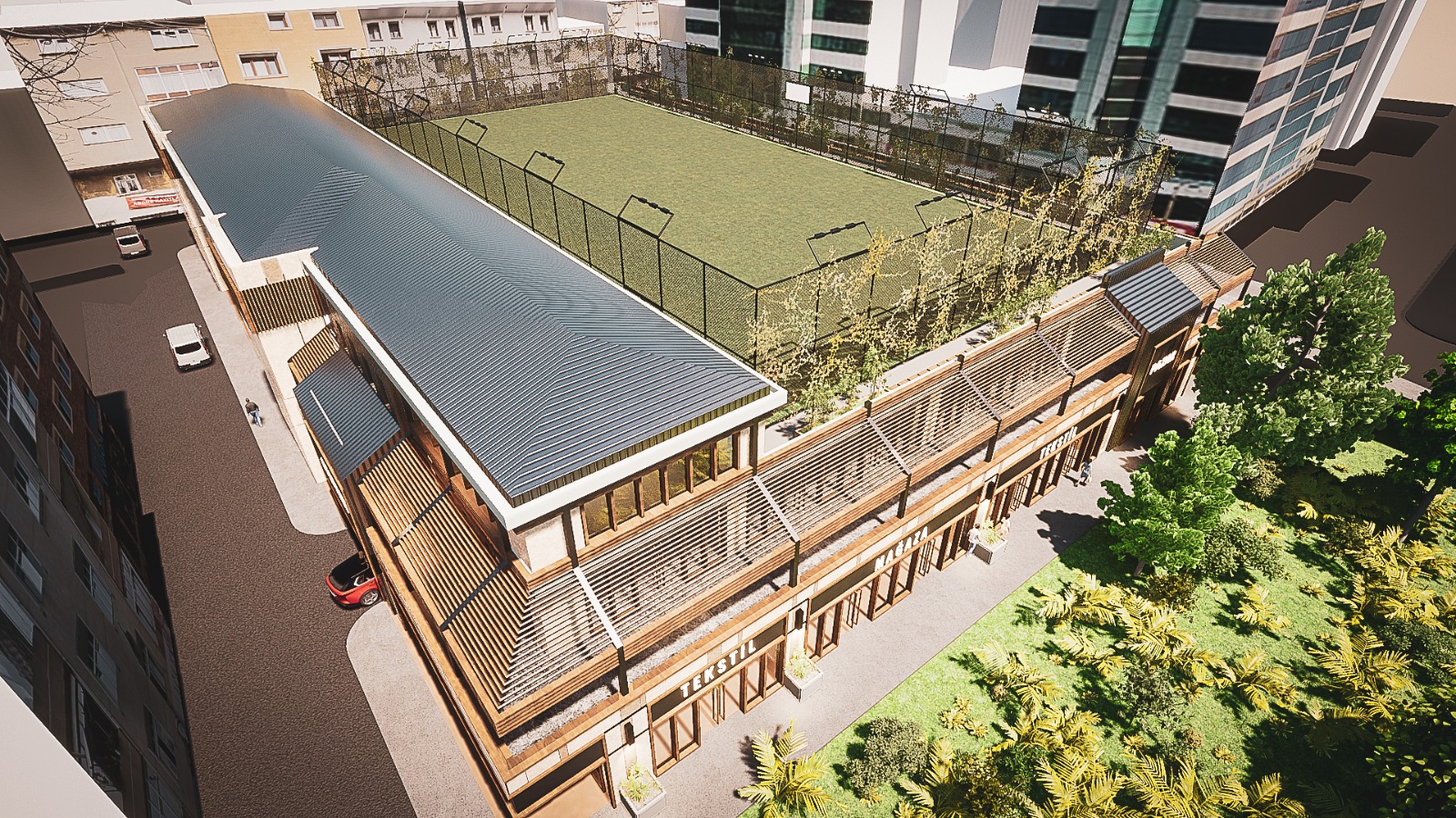 Zeytinburnu Zeminaltı Otopark ve Üzeri Park ve Spor Tesisi Projesi